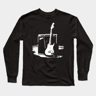 Guitar with Amp Long Sleeve T-Shirt